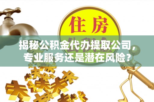 芳苑揭秘公积金代办提取公司，专业服务还是潜在风险？