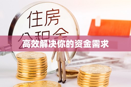 芳苑高效解决你的资金需求